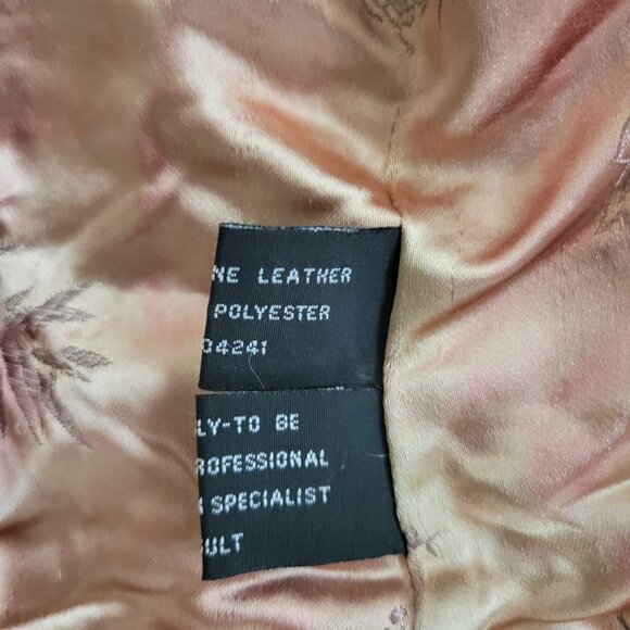 Baby Phat Woman Genuine Red Leather Jacket Size Medium Moto Logo y2k Vintage - Picture 8 of 9